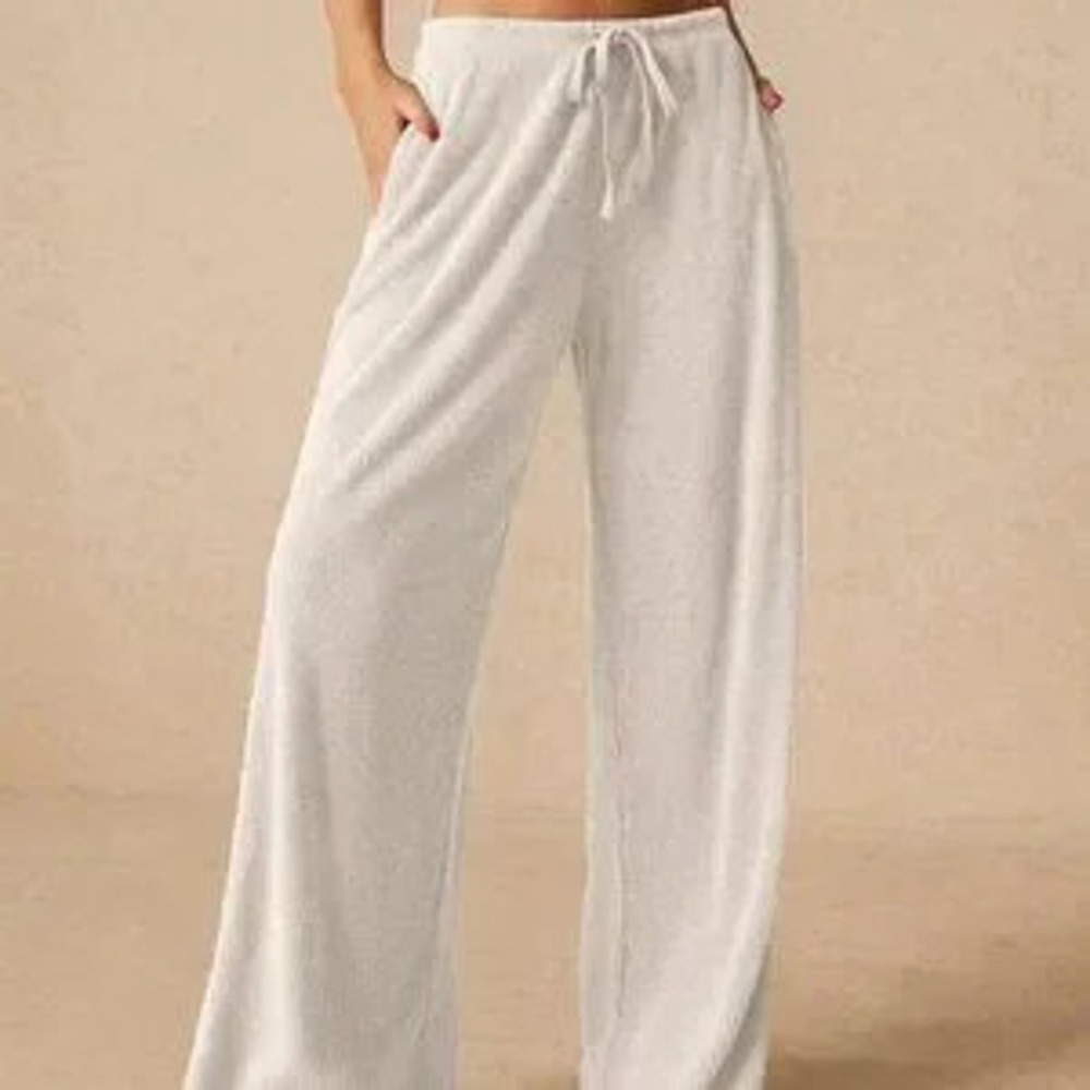 ZARA Apricot Casual Women's Wide Leg Low Rise Baggy Sweatpants